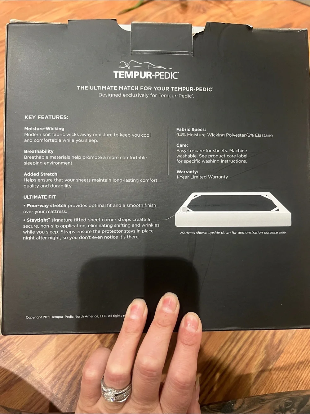 Tempur-Pedic TempurPro Performance Queen Sheet Set (NEW)